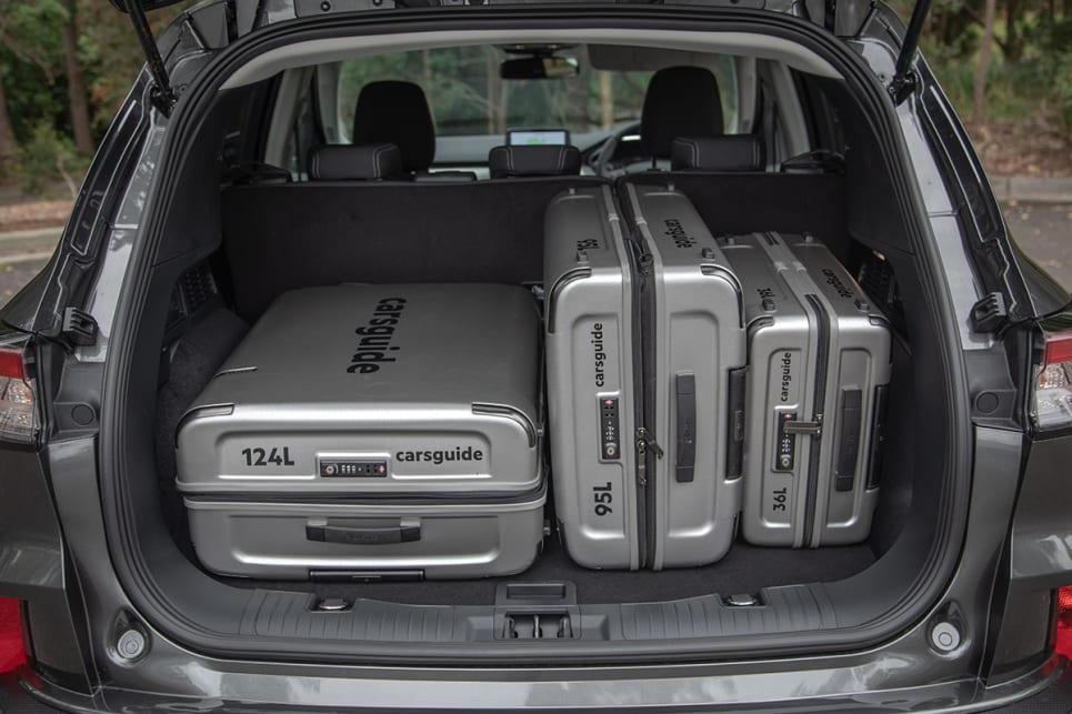 You can see in the video that I was able to stack all of the CarsGuide luggage in the boot. (Escape pictured)