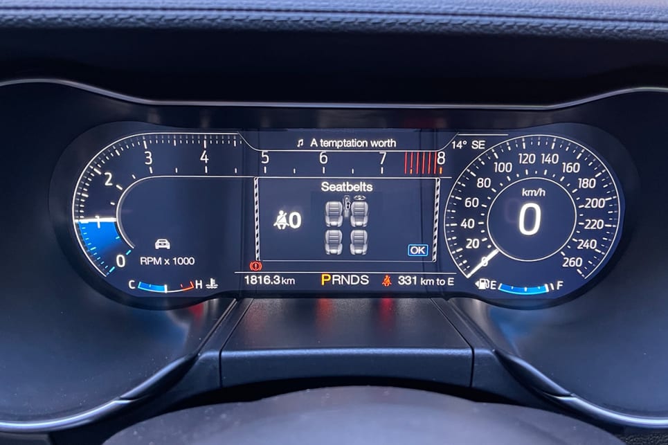 There's a 12.0-inch digital dashboard.