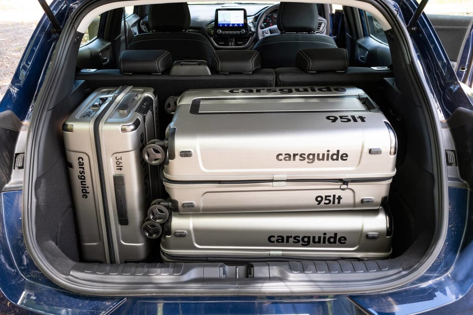Boot space encroaches on some mid-size SUVs. Image: Rob Cameriere.
