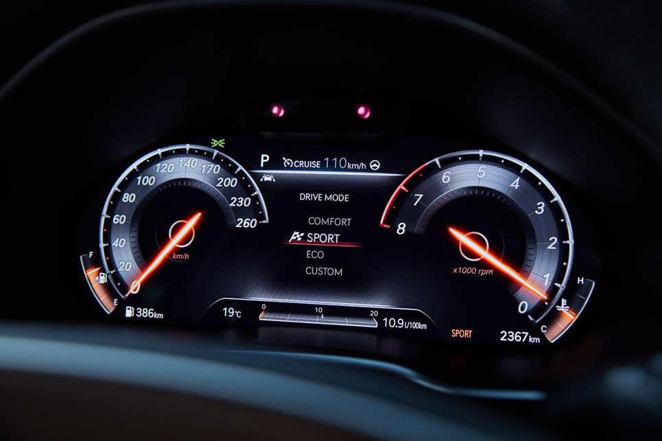Vehicles with the Luxury Pack get a 3D cluster digital display. (3.5T Luxury Pack variant shown)