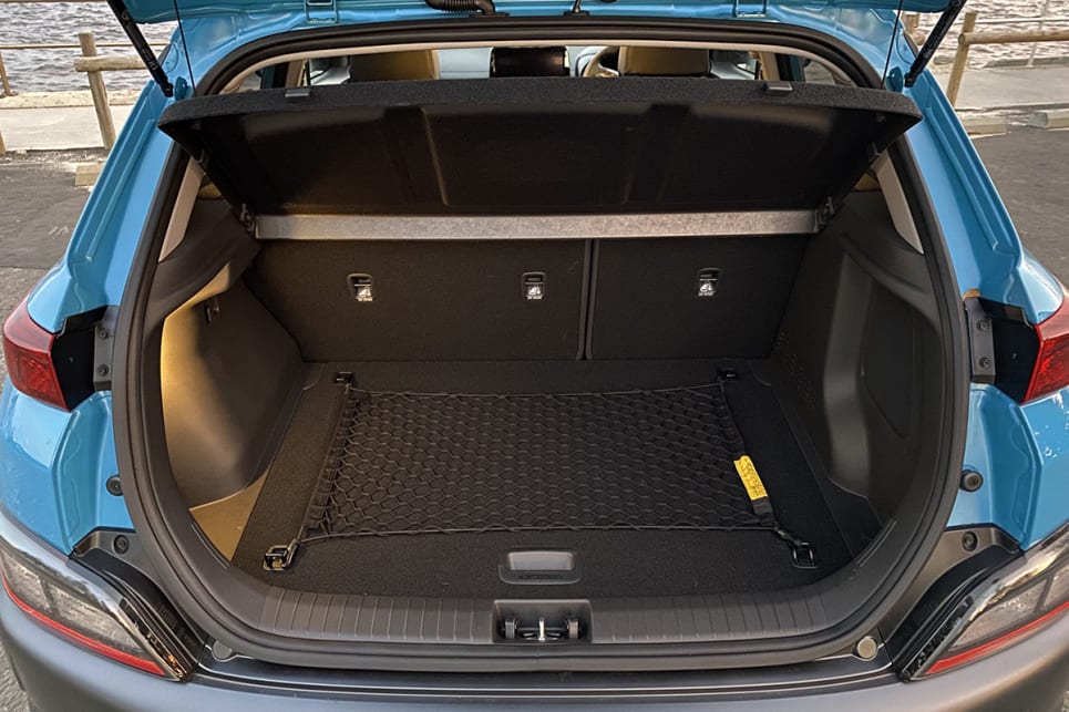 If you start at the back of the car, you'll find a 374-litre boot.