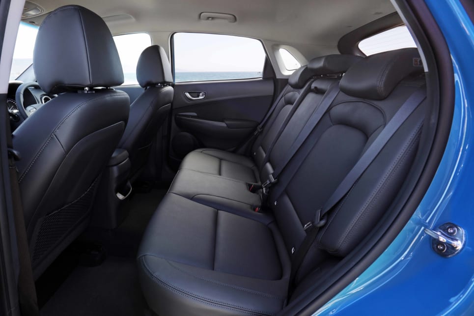 The Kona is neither the biggest nor smallest in terms of interior space (image: Elite).