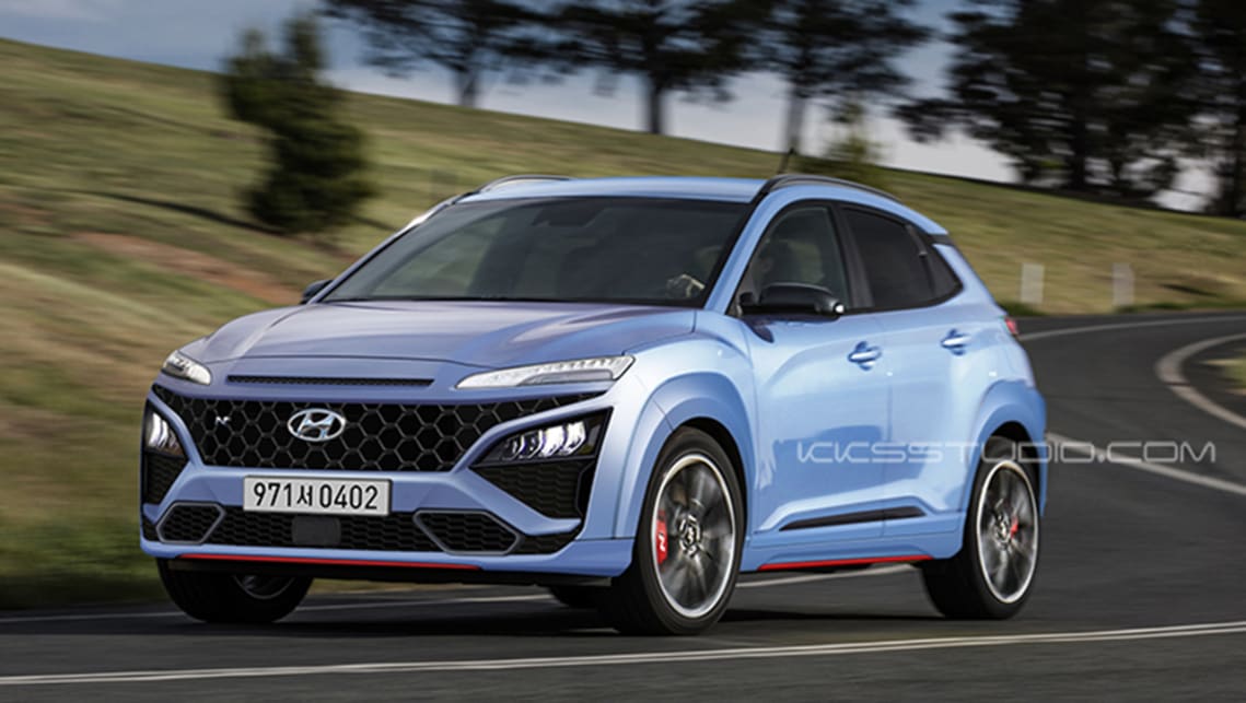 New Hyundai Kona N 2021 rendered: Hot small SUV to get aggressive