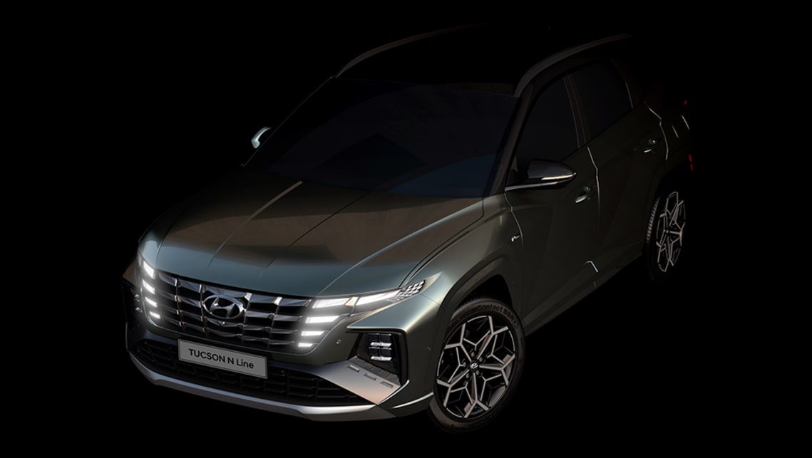 21 Hyundai Tucson N Line Teased New Vw Tiguan R Rival To Take The Performance Family Suv Mainstream Car News Carsguide