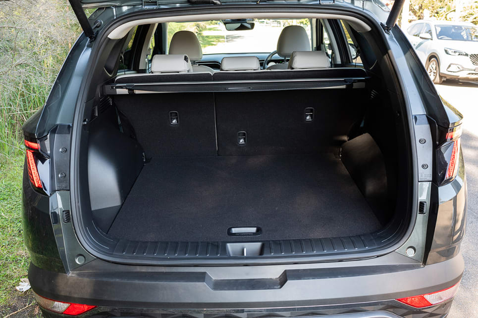 Boot space is rated at 539 litres. (Highlander variant pictured)