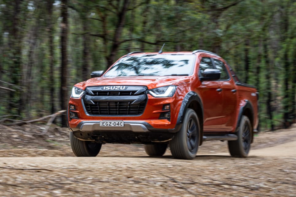 The D-Max has high- and low-range 4WD (image credit: Tom White).