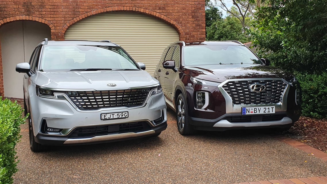 On paper the Carnival seems to be matched by the new Hyundai Palisade SUV.