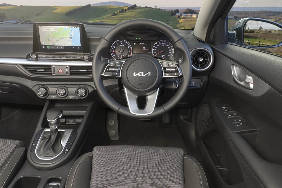 A hallmark of Kia’s interior design is how thoughtful and usable the layouts typically are (S sedan pictured).