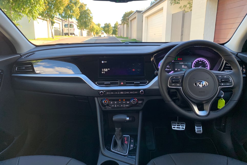 You might wish that Kia had done a little bit more to make the Niro's cabin feel special. (image credit: Matt Campbell / HEV Sport variant pictured)