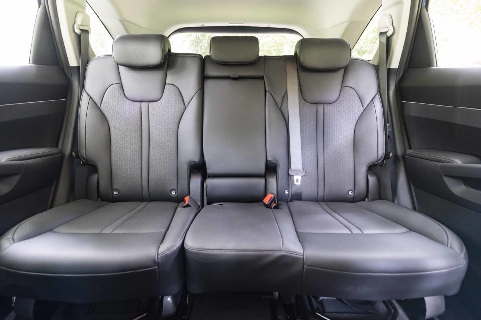 The Kia's rear row seats offer good space for adults (image: Sorento).