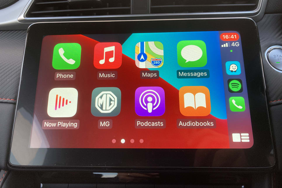 It has a 10.1-inch touchscreen with Apple CarPlay and Android Auto.