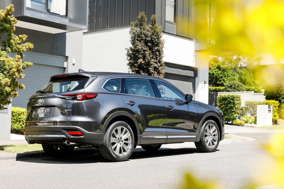 Given its latest update is relatively minor, the CX-9’s exterior largely looks the same as before (image: Azami LE).