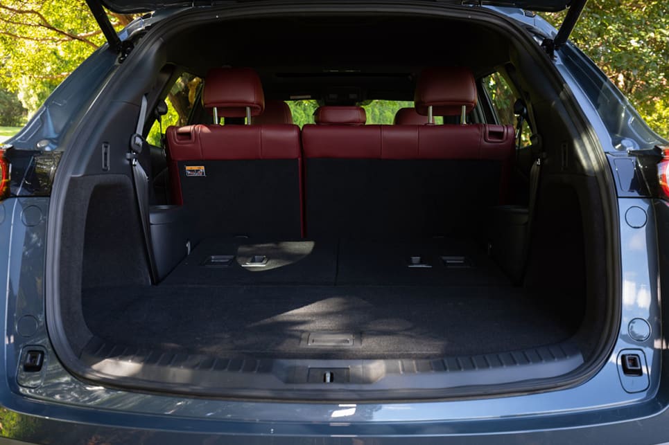 Boot space in the CX-9 is super large.