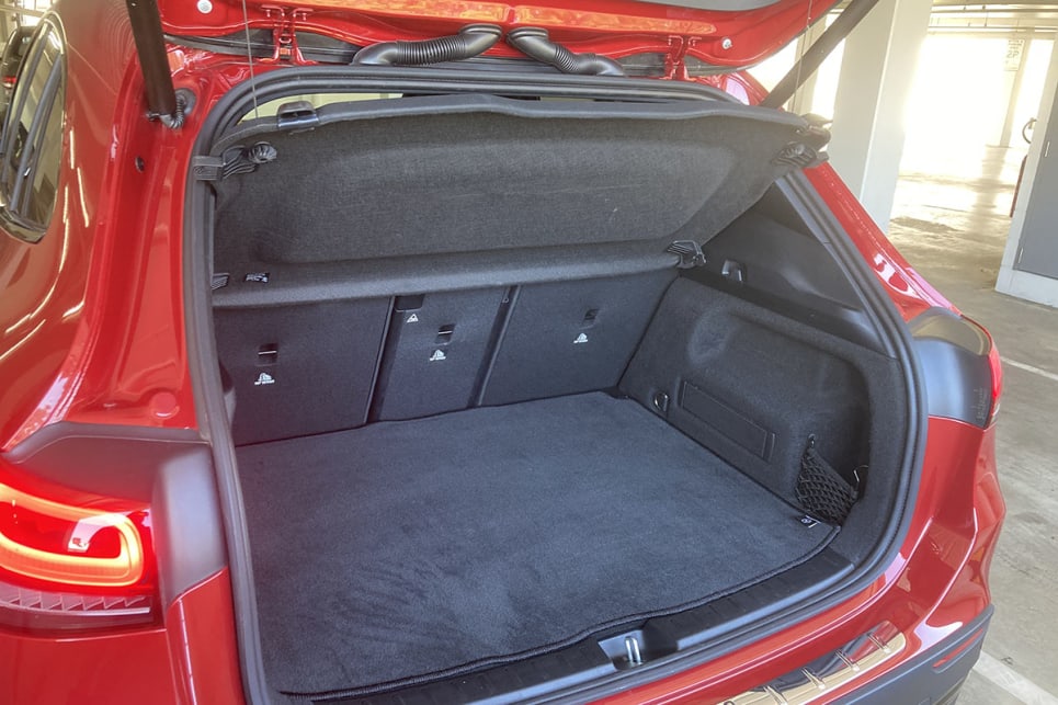 The 435-litre cargo area is sufficiently sized and practical for smaller family use.