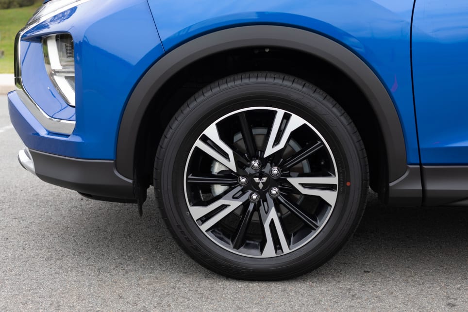 The Eclipse Cross Aspire has 18 inch alloy wheels.