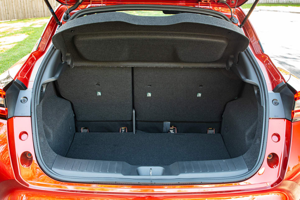 The Juke also has a surprisingly large boot at 422 litres.