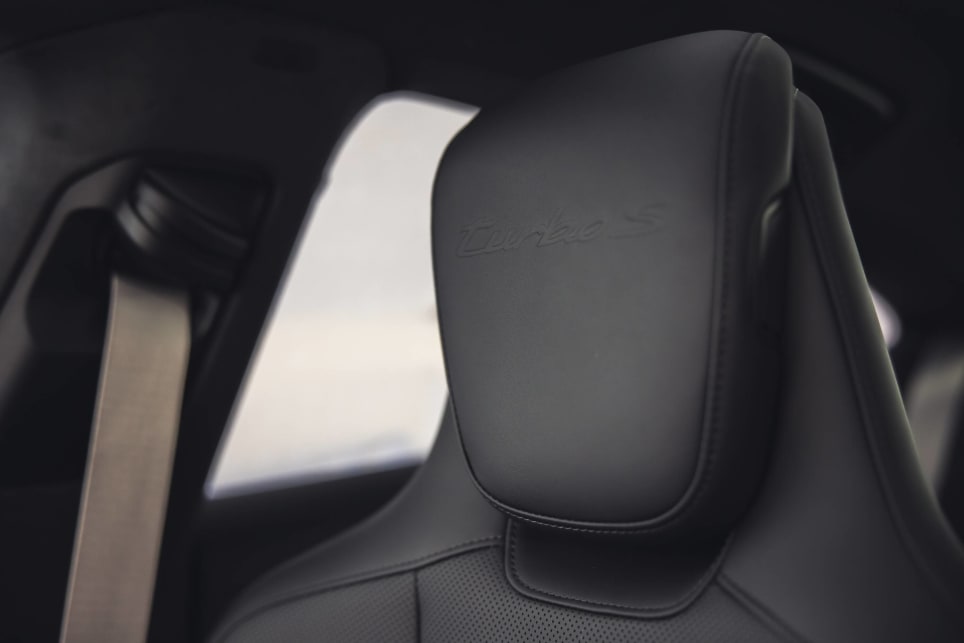 The interior is classic Porsche, with high-quality materials used throughout (image: Turbo S).