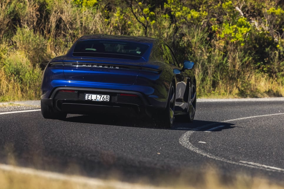 The Turbo’s straight-line performance is only a fraction or two behind that of the Turbo S (image: Turbo).