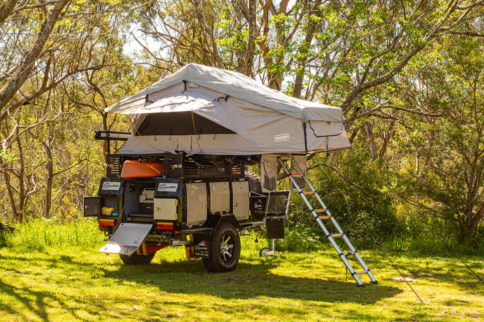 The simple, roof-top camper design is great for people who don’t need a full-on tent to deal with.
