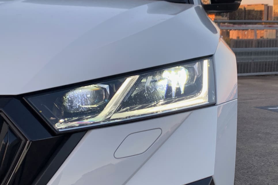 There are full Matrix LED headlights. (Sedan variant pictured)