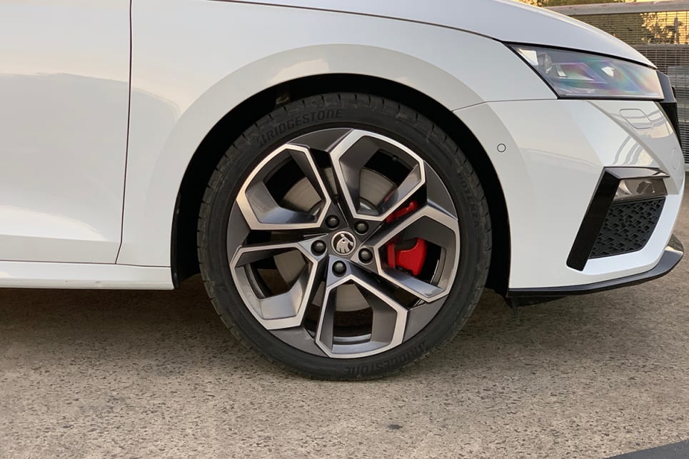 The Octavia RS wears 19-inch alloy wheels. (Sedan variant pictured)
