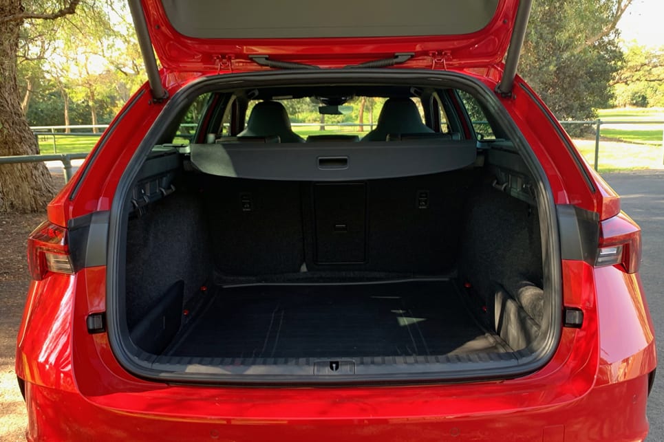 With the second rows seats in place, the wagon's boot space is 640 litres. (Wagon variant pictured)