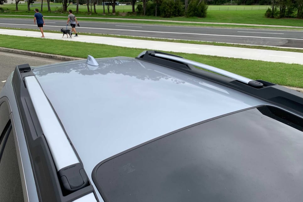 The top-end AWD Touring features silver highlight roof rails (image: AWD Touring).