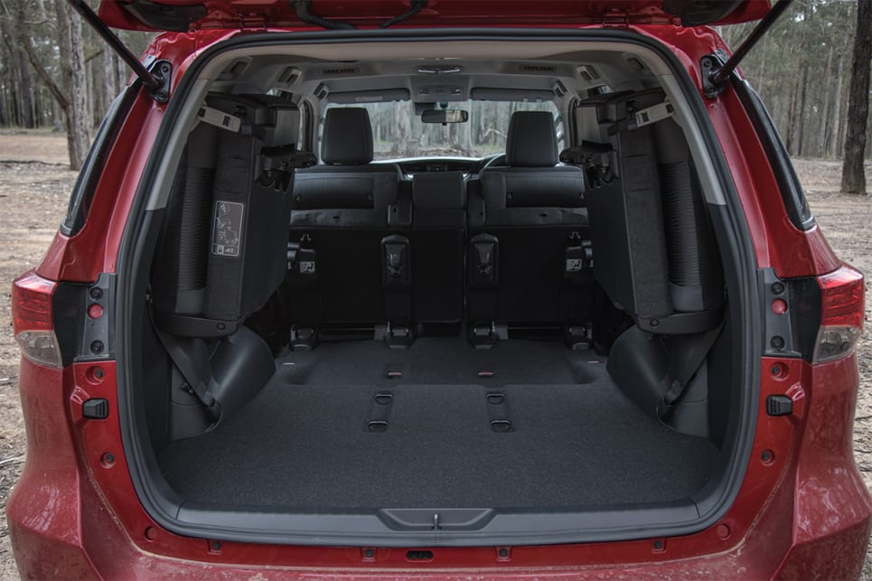 With the second-row down, there’s a claimed 1080 litres of cargo space.(image credit: Glen Sullivan)