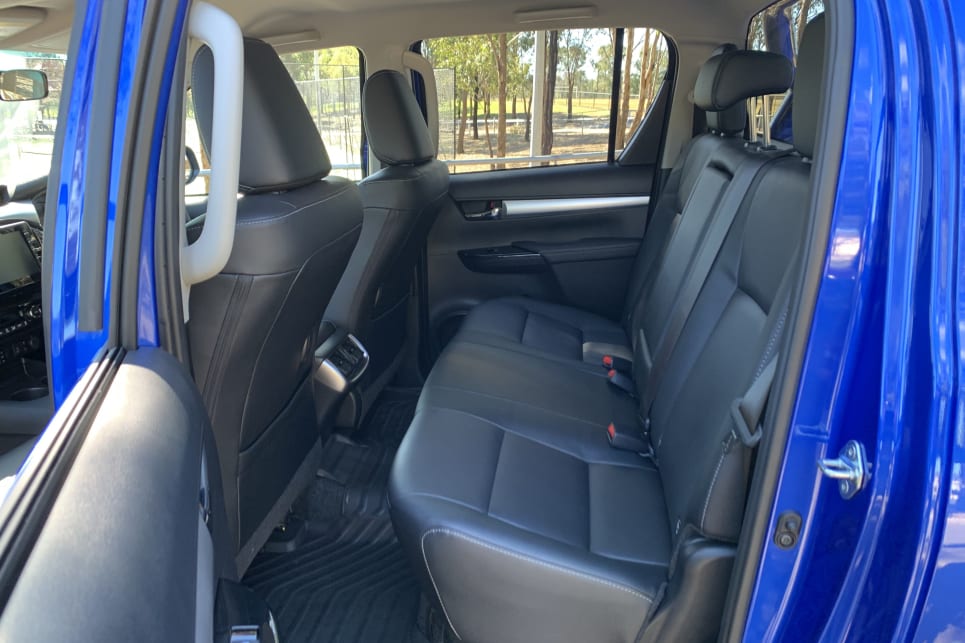 HiLux Workmate rear seat configuration (image credit: Matt Campbell).