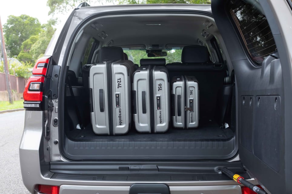 The boot space is 553 litres, which crunches down to just 104 litres when the third row is in use.