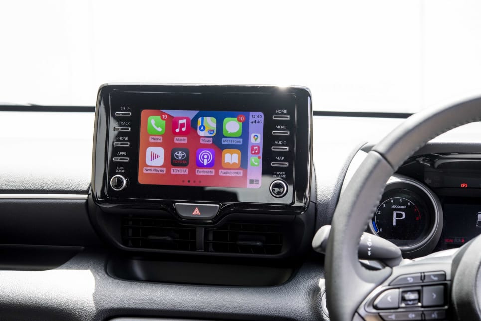 The Yaris has a 7.0-inch screen (image credit: Rob Cameriere).