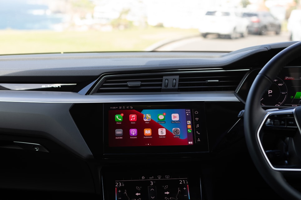 There's Apple CarPlay and Android Auto connectivity.
