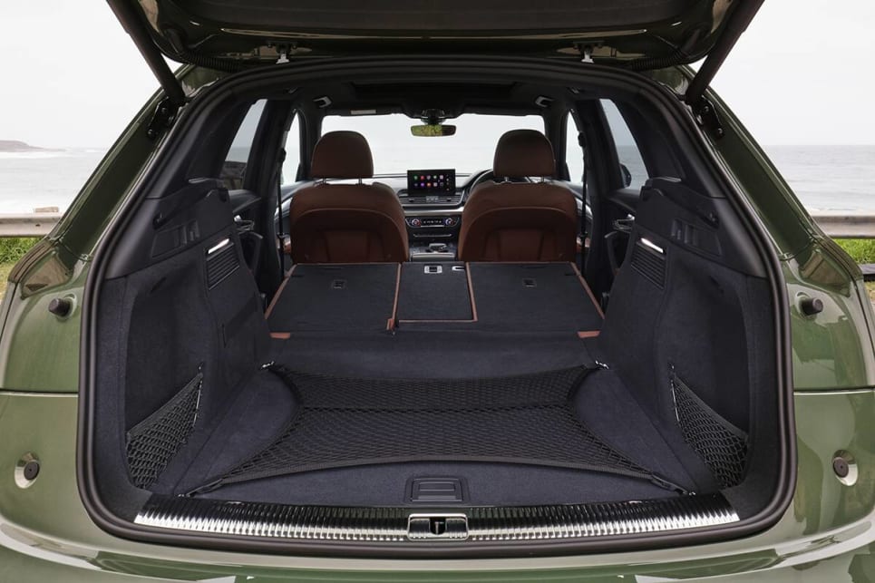 Boot space for the Q5 range comes in at 520 litres which is on-par for this luxury mid-size segment. (Q5 45 TFSI pictured)