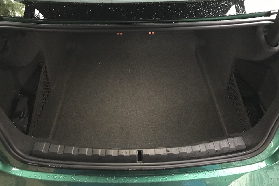 Boot space is rated at 480 litres (VDA).