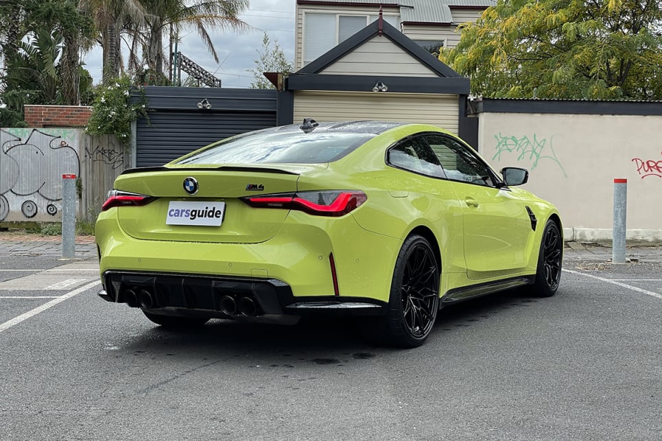 At the rear, the M4 Competition coupé is at its absolute best.