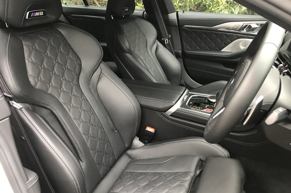 The seats are covered in ‘Merino’ leather trim.