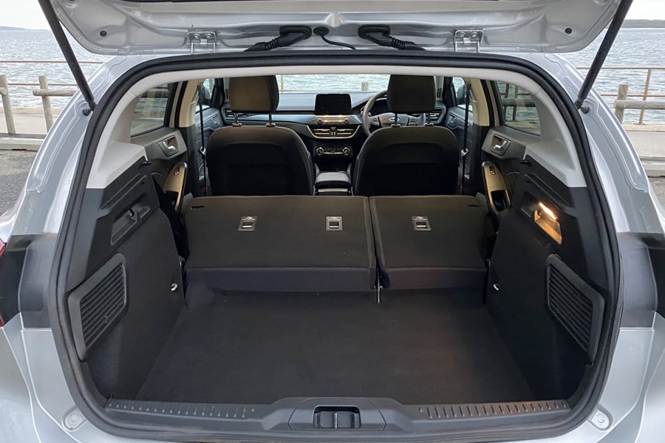 Folding the rear seats down increases cargo capacity to 1320 litres.