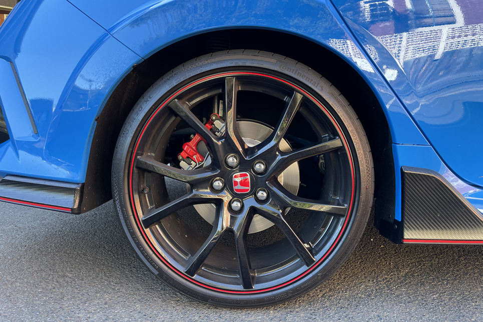 The Type R wears 20-inch alloy wheels.