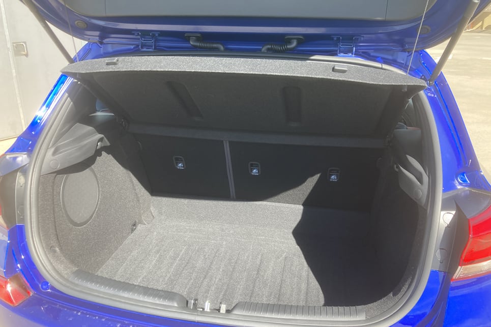 Boot space is rated at 395 litres with the rear seats in place.