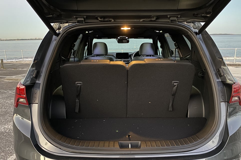 With the third row is place, boot space is rated at 130 litres.