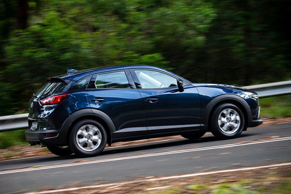 The Mazda’s 2.0-litre four-cylinder is punchy and oversized for its trim weight-class. (image credits: Rob Cameriere)