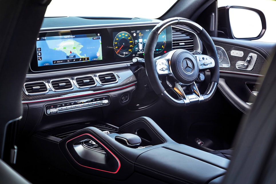 The GLE 63 S comes equipped with satellite navigation with live traffic and digital radio. (Coupe variant pictured)