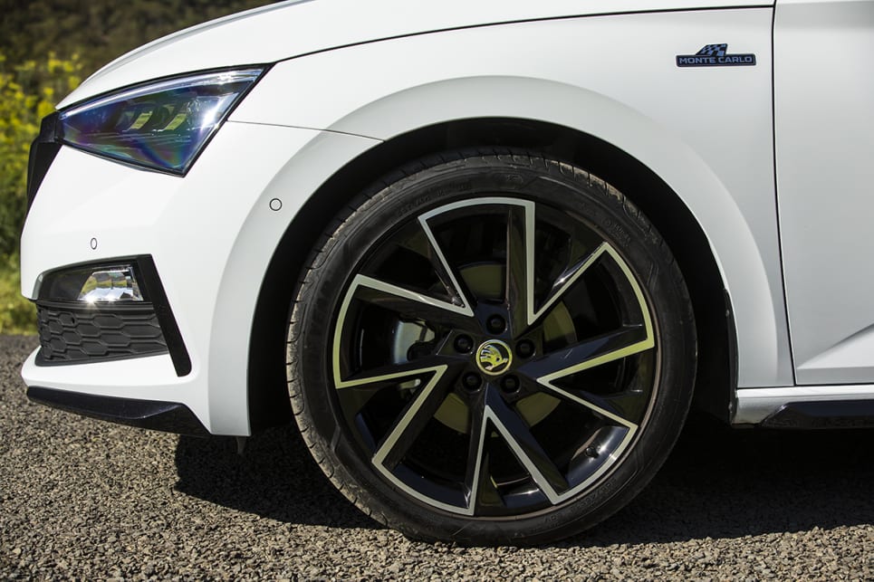 The Monte Carlo gets black 18-inch wheels. (Monte Carlo variant pictured)