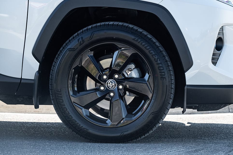 The RAV4 rides on 18-inch alloy wheels. (image credit: Rob Cameriere)