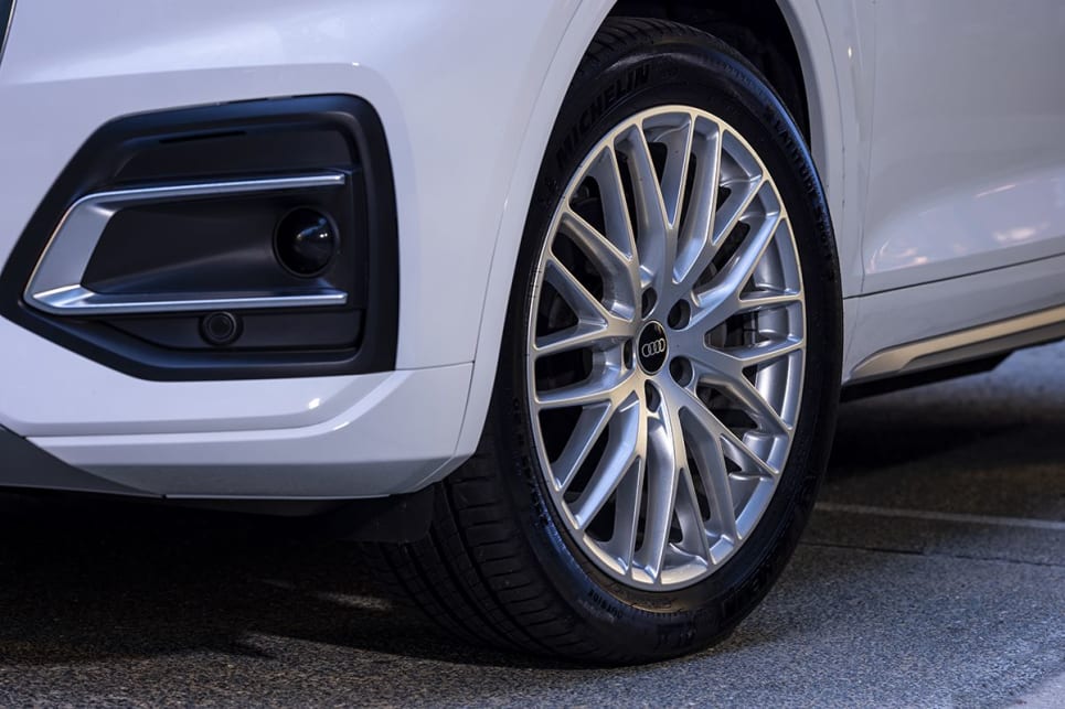 The Q5 wears 20-inch alloy wheels.