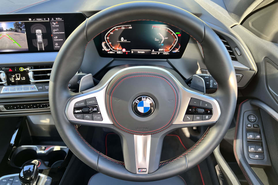 There's plenty of room for improvement for the 128ti's 10.25-inch digital instrument cluster (Image: Justin Hilliard).