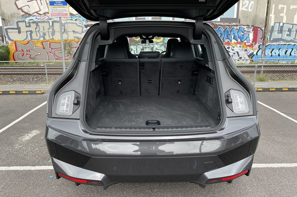The iX has 500 litres of cargo space with the seats in place. (image: Tim Nicholson)