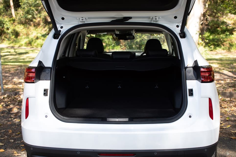 At 600L the boot fits a double pram or suitcases and is plenty for a family of four.
