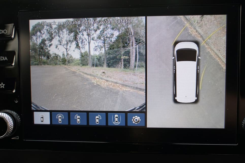 Standard equipment on the base grade includes multi-angle parking cameras. (Image: Stephen Ottley)