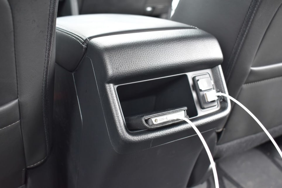 Rear passengers get another nook in the centre console. (image: Mark Oastler)